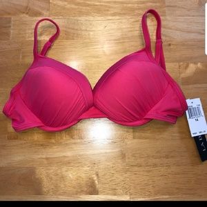 NWT La Blanca pink bikini top size 14